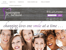 Tablet Screenshot of huntingtonbaydental.com